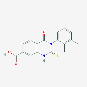 3-(2,3-Dimethylphenyl)-2-mercapto-4-oxo-3,4-dihydroquinazoline-7-carboxylic acid