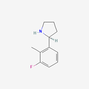molecular formula C11H14FN B1506007 (2S)-2-(3-fluoro-2-methylphenyl)pyrrolidine 