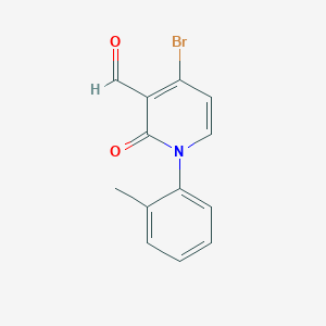 4-Bromo-2-oxo-1-(o-tolyl)-1,2-dihydropyridine-3-carbaldehyde