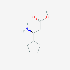 molecular formula C8H15NO2 B1506009 (S)-3-Amino-3-cyclopentylpropanoic acid 