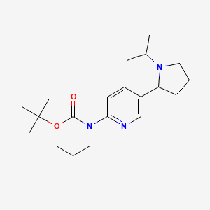 tert-Butyl isobutyl(5-(1-isopropylpyrrolidin-2-yl)pyridin-2-yl)carbamate