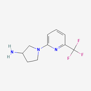 1-(6-(Trifluoromethyl)pyridin-2-yl)pyrrolidin-3-amine