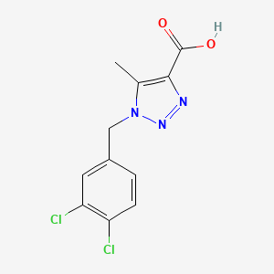 molecular formula C11H9Cl2N3O2 B1506039 1-(3,4-dichlorobenzyl)-5-methyl-1H-1,2,3-triazole-4-carboxylic acid 