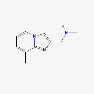 molecular formula C10H13N3 B1506049 Methyl-(8-methyl-imidazo[1,2-a]pyridin-2-ylmethyl)-amine 