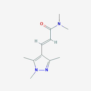 N,N-Dimethyl-3-(1,3,5-trimethyl-1H-pyrazol-4-yl)acrylamide