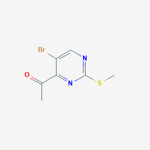 1-(5-Bromo-2-(methylthio)pyrimidin-4-yl)ethanone