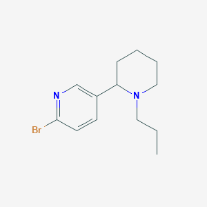 2-Bromo-5-(1-propylpiperidin-2-yl)pyridine