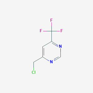 molecular formula C6H4ClF3N2 B1506061 4-(Chloromethyl)-6-(trifluoromethyl)pyrimidine CAS No. 944901-47-7