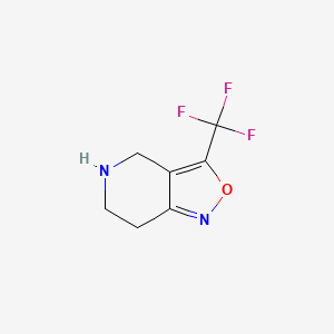 molecular formula C7H7F3N2O B1506064 3-(Trifluoromethyl)-4,5,6,7-tetrahydroisoxazolo[4,3-c]pyridine 