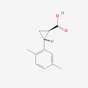 (1R,2R)-2-(2,5-Dimethylphenyl)cyclopropane-1-carboxylic acid