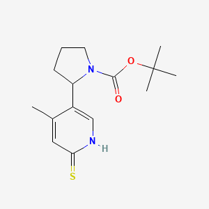 tert-Butyl 2-(6-mercapto-4-methylpyridin-3-yl)pyrrolidine-1-carboxylate