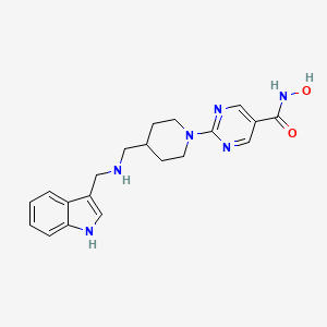 2-(4-((((1H-Indol-3-YL)methyl)amino)methyl)piperidin-1-YL)-N-hydroxypyrimidine-5-carboxamide