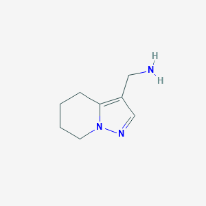 molecular formula C8H13N3 B1506077 4H,5H,6H,7H-Pyrazolo[1,5-A]pyridin-3-ylmethanamine 