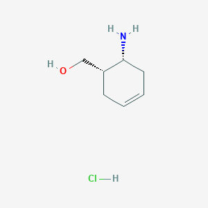 molecular formula C7H14ClNO B1506086 [(1S,6R)-6-Aminocyclohex-3-en-1-yl]methanol;hydrochloride 