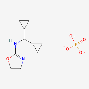 N-(dicyclopropylmethyl)-4,5-dihydro-1,3-oxazol-2-amine phosphate