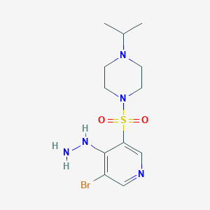 1-((5-Bromo-4-hydrazinylpyridin-3-yl)sulfonyl)-4-isopropylpiperazine