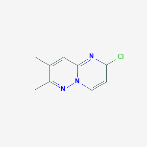 molecular formula C9H10ClN3 B1506089 2-Chloro-7,8-dimethyl-2H-pyrimido[1,2-b]pyridazine 