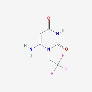 6-Amino-1-(2,2,2-trifluoroethyl)-1,2,3,4-tetrahydropyrimidine-2,4-dione