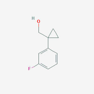 molecular formula C10H11FO B1506090 [1-(3-Fluoro-phenyl)-cyclopropyl]-methanol 