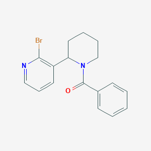 molecular formula C17H17BrN2O B15060950 (2-(2-Bromopyridin-3-yl)piperidin-1-yl)(phenyl)methanone 