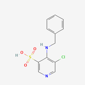 4-(Benzylamino)-5-chloropyridine-3-sulfonic acid