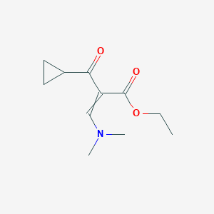 Ethyl-2-(cyclopropanecarbonyl)-3-dimethylamino-prop-2-enoate