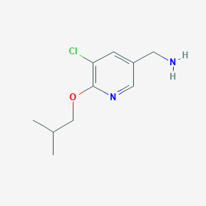 [5-Chloro-6-(2-methylpropoxy)pyridin-3-yl]methanamine