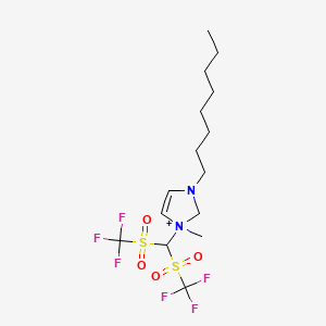 1-[bis(trifluoromethylsulfonyl)methyl]-1-methyl-3-octyl-2H-imidazol-1-ium