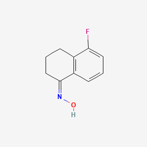 molecular formula C10H10FNO B15061210 (NZ)-N-(5-fluoro-3,4-dihydro-2H-naphthalen-1-ylidene)hydroxylamine 