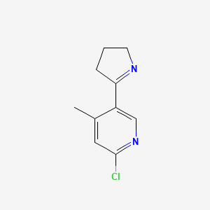 2-Chloro-5-(3,4-dihydro-2H-pyrrol-5-yl)-4-methylpyridine