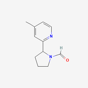 2-(4-Methylpyridin-2-yl)pyrrolidine-1-carbaldehyde