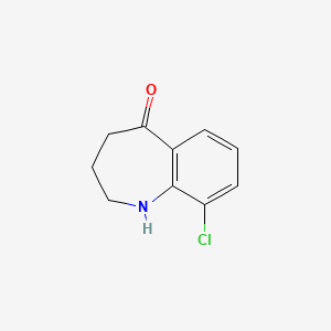 9-Chloro-1,2,3,4-tetrahydro-benzo[B]azepin-5-one