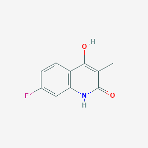 7-Fluoro-4-hydroxy-3-methyl-1,2-dihydroquinolin-2-one