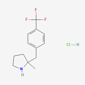 2-Methyl-2-{[4-(trifluoromethyl)phenyl]methyl}pyrrolidine hydrochloride