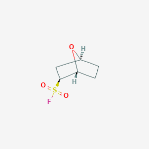 molecular formula C6H9FO3S B15061342 (1R,2S,4S)-7-Oxabicyclo[2.2.1]heptane-2-sulfonyl fluoride 