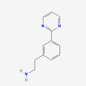 molecular formula C12H13N3 B1506135 2-(3-(Pyrimidin-2-yl)phenyl)ethanamine 