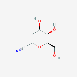 2,6-Anhydro-3-deoxy-D-lyxo-hept-2-enononitrile