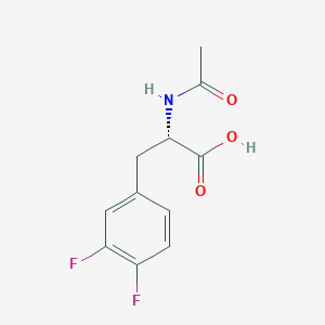 molecular formula C11H11F2NO3 B15061373 (S)-2-acetamido-3-(3,4-difluorophenyl)propanoicacid 