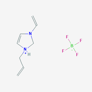 molecular formula C8H13BF4N2 B15061408 3-Ethenyl-1-prop-2-enyl-1,2-dihydroimidazol-1-ium;tetrafluoroborate 