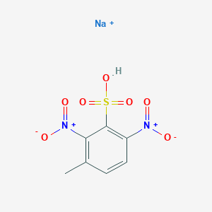 molecular formula C7H6N2NaO7S+ B15061431 Sodium;3-methyl-2,6-dinitrobenzenesulfonic acid 