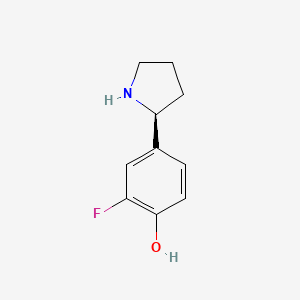 4-((2S)Pyrrolidin-2-YL)-2-fluorophenol