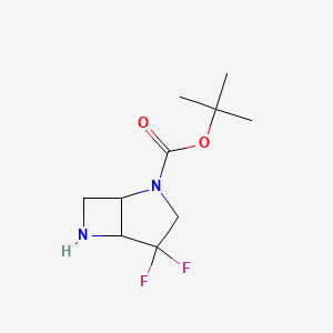 molecular formula C10H16F2N2O2 B15061467 2-Boc-4,4-difluoro-2,6-diazabicyclo[3.2.0]heptane 