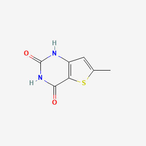 molecular formula C7H6N2O2S B1506147 6-甲基噻吩并[3,2-d]嘧啶-2,4(1H,3H)-二酮 CAS No. 35265-80-6