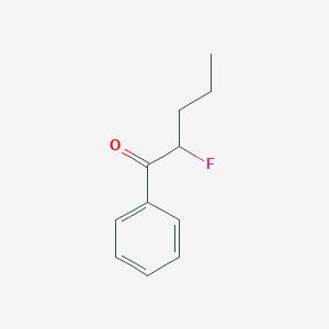 molecular formula C11H13FO B15061497 2-Fluoro-1-phenylpentan-1-one 