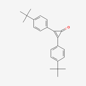 molecular formula C23H26O B15061506 2,3-Bis[4-(1,1-dimethylethyl)phenyl]-2-cyclopropen-1-one CAS No. 28480-27-5