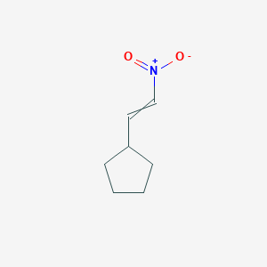 molecular formula C7H11NO2 B15061508 (2-Nitroethenyl)cyclopentane 