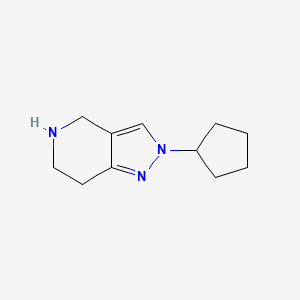 2-Cyclopentyl-4,5,6,7-tetrahydro-2H-pyrazolo[4,3-c]pyridine