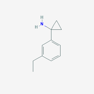 molecular formula C11H15N B1506155 Cyclopropanamine, 1-(3-ethylphenyl)- 