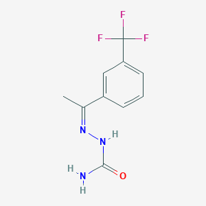 molecular formula C10H10F3N3O B15061571 3'-Trifluoromethylacetophenone semicarbazone 