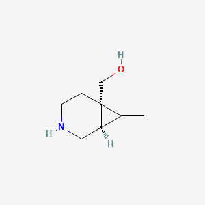 molecular formula C8H15NO B15061575 [(1R,6R)-7-methyl-3-azabicyclo[4.1.0]heptan-6-yl]methanol 